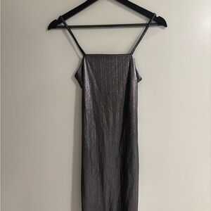 Nasty Gal Black Slip Dress Spaghetti Strap Cocktail